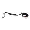 5Ft Surfboard Leash, TPU Surfboard Leash Coiled Sup Leash Leg Rope, Stand Up Paddle Board 5mm Coiled Spring Leg Foot Rope Surfing Leash for Surfboard Replacement for Surfboard, Paddle Board(Black)