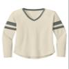 SPORT-TEK Women's Halftime Stripe Long Sleeve V-Neck Tee view 1
