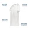 Augusta Sportswear Girls Cutter+ V-Neck Jersey White L view 4