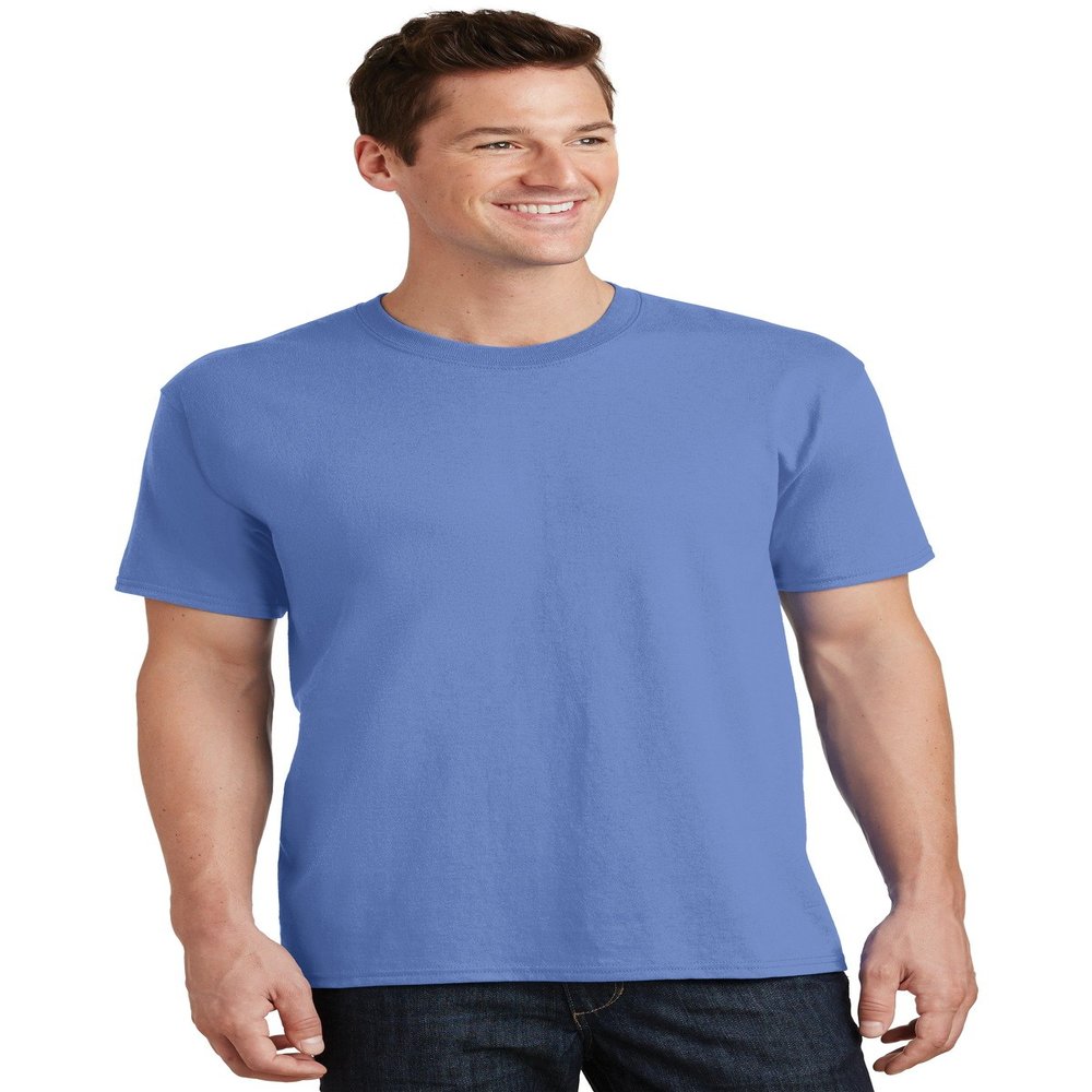 Port & Company - Core Cotton Tee. PC54 Carolina Blue