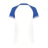 Augusta Sportswear Girls Cutter+ Henley Jersey White/Royal M view 3