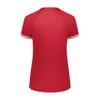 Augusta Sportswear Girls Cutter+ Henley Jersey Scarlet/White S view 2