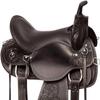 16" Western Horse Barrel Saddle Leather Tack Set Racing Rding SaddleHeadstall Breast Collar Breastplate Reins Black ST-WLS-C102 view 2