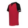 Augusta Sportswear Cutter+ Henley Jersey Scarlet/Black XL view 1