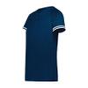 Augusta Sportswear Girls Cutter+ Henley Jersey Navy/White L view 1