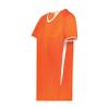 Augusta Sportswear Girls Cutter+ V-Neck Jersey Orange/White M view 1