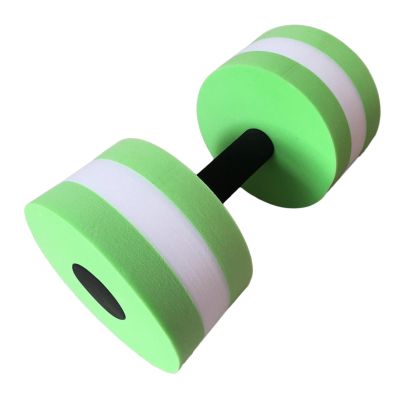 Aosekaa Aquatic Dumbbell Bar Aquatic Exercise Dumbbells Swimming Barbell Aquatic Barbell Float Water Dumbells for Pool Fitness, Green
