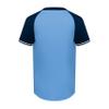 Augusta Sportswear Cutter+ Henley Jersey Columbia Blue/Navy M view 3