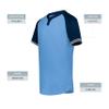 Augusta Sportswear Cutter+ Henley Jersey Columbia Blue/Navy M view 4