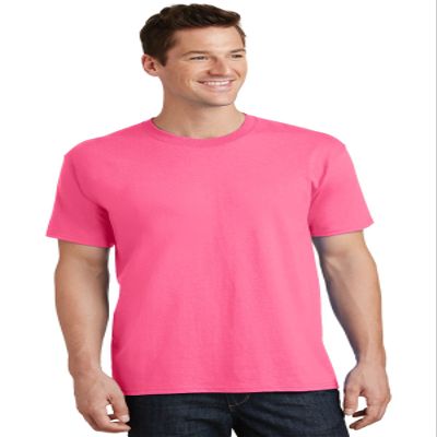 Port & Company - Core Cotton Tee. PC54, Neon Pink*