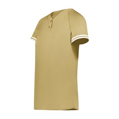Augusta Sportswear Girls Cutter+ Henley Jersey Vegas Gold/White L