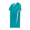Augusta Sportswear Girls Cutter+ V-Neck Jersey Teal/White M