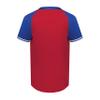 Augusta Sportswear Cutter+ Henley Jersey Scarlet/Royal S view 3
