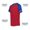 Augusta Sportswear Cutter+ Henley Jersey Scarlet/Royal S view 4