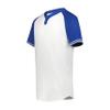 Augusta Sportswear Cutter+ Henley Jersey White/Royal S view 1