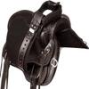 18" Western Horse Barrel Saddle Leather Tack Set Racing Rding SaddleHeadstall Breast Collar Breastplate Reins Black ST-WLS-C102 view 4