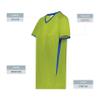 Augusta Sportswear Girls Cutter+ V-Neck Jersey Lime/Royal L view 4