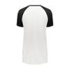Augusta Sportswear Girls Cutter+ V-Neck Jersey White/Black L view 3