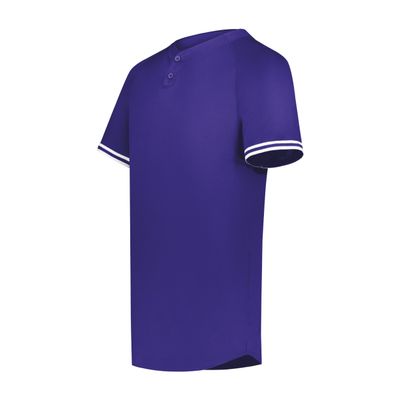 Augusta Sportswear Cutter+ Henley Jersey Purple/White M