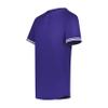 Augusta Sportswear Cutter+ Henley Jersey Purple/White M view 1