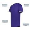 Augusta Sportswear Cutter+ Henley Jersey Purple/White M view 4