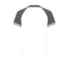 Augusta Sportswear Girls Cutter+ Henley Jersey White/Graphite S view 2