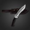 Blade Frenzy Damascus Steel Kukri Knife, Hunting Knife, Camping Knife, Survival Knife, Bushcraft Viking Knife, Black view 1