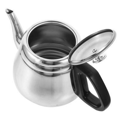 BESTOYARD Stainless Steel Teapot Water Kettle Hot Water Convenient Stovetop Kettle Coffee Tea Pot Camping Tea Kettle Thicken Tea Kettle Coffee Pot Induction Cooker Plastic Handheld, 22X13CM, Silver