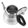 BESTOYARD Stainless Steel Teapot Water Kettle Hot Water Convenient Stovetop Kettle Coffee Tea Pot Camping Tea Kettle Thicken Tea Kettle Coffee Pot Induction Cooker Plastic Handheld, 22X13CM, Silver view 1