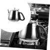 BESTOYARD Stainless Steel Teapot Water Kettle Hot Water Convenient Stovetop Kettle Coffee Tea Pot Camping Tea Kettle Thicken Tea Kettle Coffee Pot Induction Cooker Plastic Handheld, 22X13CM, Silver view 2
