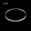 HARFINGTON 2pcs Watch Clear Crystal Lens Glass 32.5mm Dia. 3mm Thick Round Flat Mineral High Transmittance Watch Glass Replacement Part for Watchmaker Repair view 3