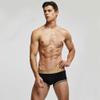 Wayonge Mens Boxers Underwear Mid Waist Tummy Control Pouch Full Cut Mens Boxer Briefs (Large,Black) view 4
