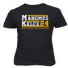 Baku Apparel Mahomes Kelce 2024 Duo Football Playoff Fans Unisex T-Shirt (Black, 5X-Large) view 1