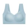 Sports Bras for Women High Support Large Bust Non-Padded Comfortable Push Up Full Coverage Back Support Plus Size Bras Light Blue view 3