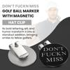 K9King Ultimate Dont FUCKN Miss Ball Marker Magnetic Hat Clip - Premium Golf Accessories Gift Combo Set with Bonus Shooter Golf Ball Marker for Enhanced Golfing Experience | Ideal Gift Ideas view 3