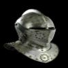 NineFit Basics Replica Best Look 18GA SCA LARP Medieval Knight Tournament Close Armor Helmet by Antique House Craft, BIG, Clear view 1