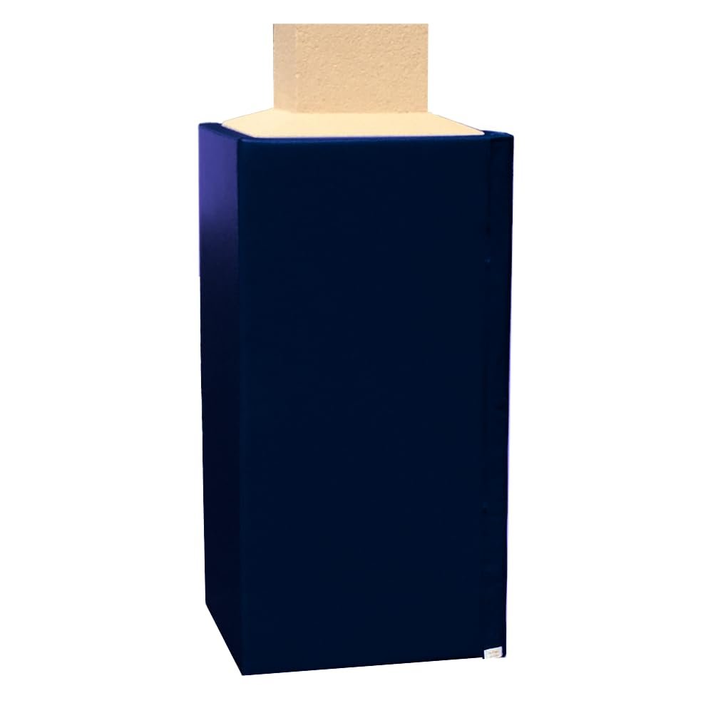 We Pad It Safety Pole Pad  Square Pole Padding Basketball Pole Pads, 1 Thick Closed Cell Foam for Impact Safety, Weatherproof Goal Padding Pole, UV-Resistant Vinyl Cover, Hook/Loop, 6 FT Tall