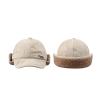 ZIIVIEVS Lamb Wool Thickened Duckbill Hats for Men and Women Autumn and Winter Outdoor Cycling Warm Flying Caps(Green) view 3
