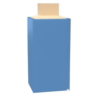 We Pad It Safety Pole Pad, for Square Pole Only, 6 FT Tall, 1 Thick Foam, Weatherproof, UV-Resistant, Hook/Loop Closure