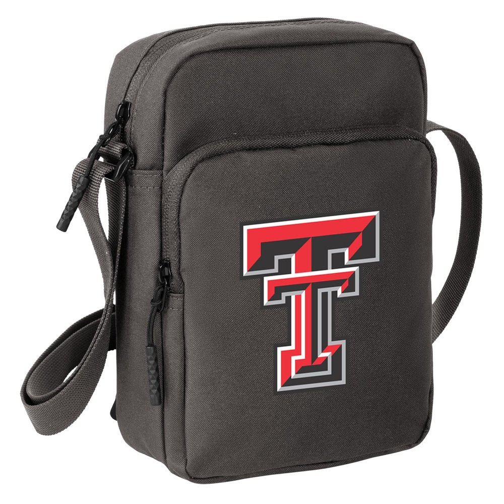 Broad Bay Texas Tech Travel Bag TTU Crossbody Sling Pack for Sports Workout Running Festival Waist Pack Gray