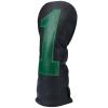 Gbourly Golf Club Black Driver Head Cover PU Leather Headcover with Green Large Number Tag 1 view 2