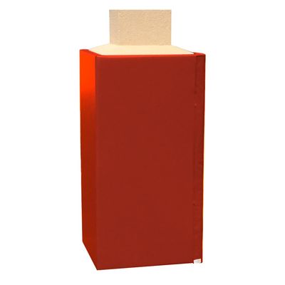 We Pad It Safety Pole Pad  Square Pole Padding Basketball Pole Pads, 1 Thick Closed Cell Foam for Impact Safety, Weatherproof Goal Padding Pole, UV-Resistant Vinyl Cover, Hook/Loop, 6 FT Tall
