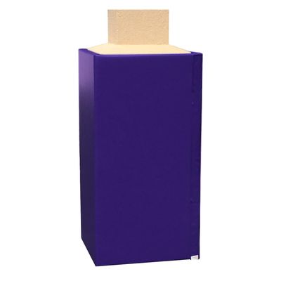 We Pad It Safety Pole Pad  Square Pole Padding Basketball Pole Pads, 1 Thick Closed Cell Foam for Impact Safety, Weatherproof Goal Padding Pole, UV-Resistant Vinyl Cover, Hook/Loop, 6 FT Tall
