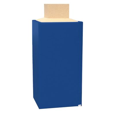 We Pad It Safety Pole Pad  Square Pole Padding Basketball Pole Pads, 1 Thick Closed Cell Foam for Impact Safety, Weatherproof Goal Padding Pole, UV-Resistant Vinyl Cover, Hook/Loop, 6 FT Tall