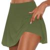 Womens Athletic Tennis Skirts with Shorts Workout High Waist Pleated Golf Active Skirt Sports Running Pockets Skorts view 1
