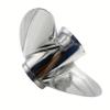 BARDOVEN Stainless Steel Propeller 35-60HP 13 Tooth 10-1/4x16 SS Prop for Honda Outboard Motor, HIGH POLISHED SILVER view 3