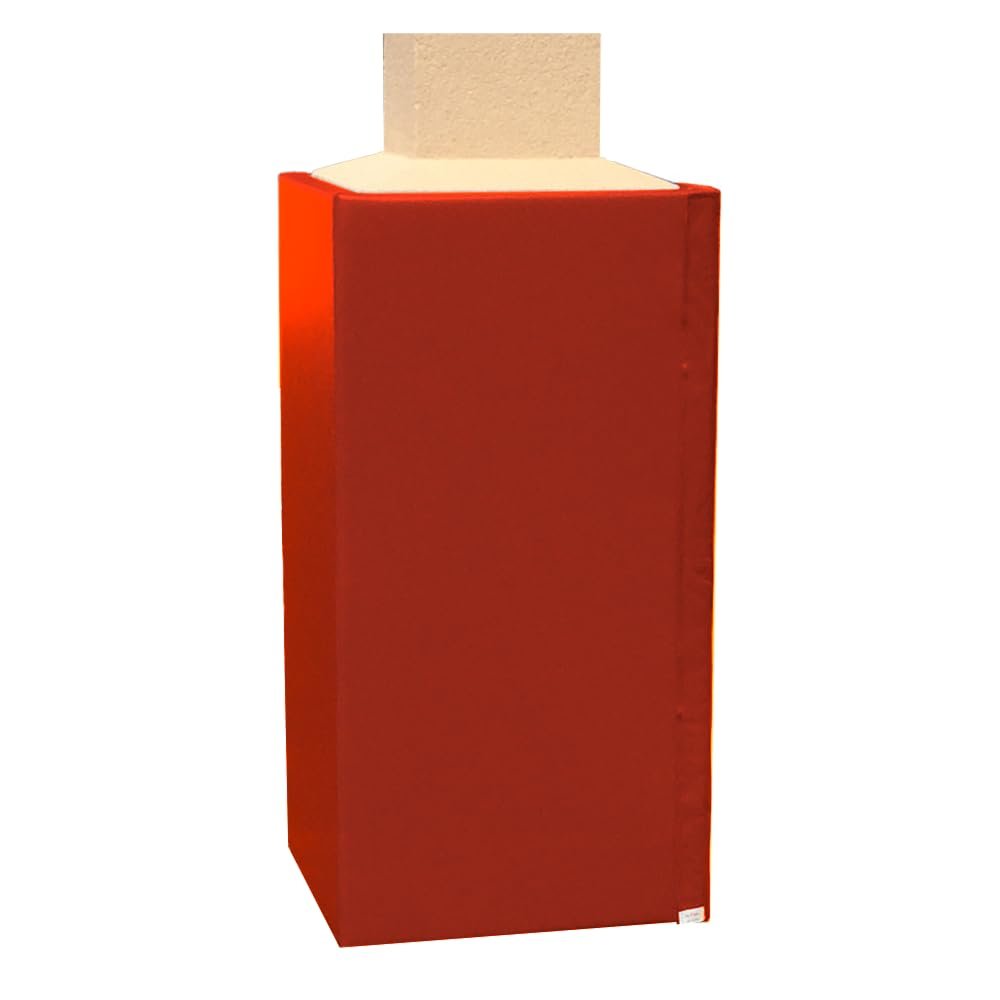 We Pad It Safety Pole Pad  Square Pole Padding Basketball Pole Pads, 1 Thick Closed Cell Foam for Impact Safety, Weatherproof Goal Padding Pole, UV-Resistant Vinyl Cover, Hook/Loop, 6 FT Tall