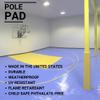 We Pad It Safety Pole Pad  Square Pole Padding Basketball Pole Pads, 1 Thick Closed Cell Foam for Impact Safety, Weatherproof Goal Padding Pole, UV-Resistant Vinyl Cover, Hook/Loop, 6 FT Tall view 4