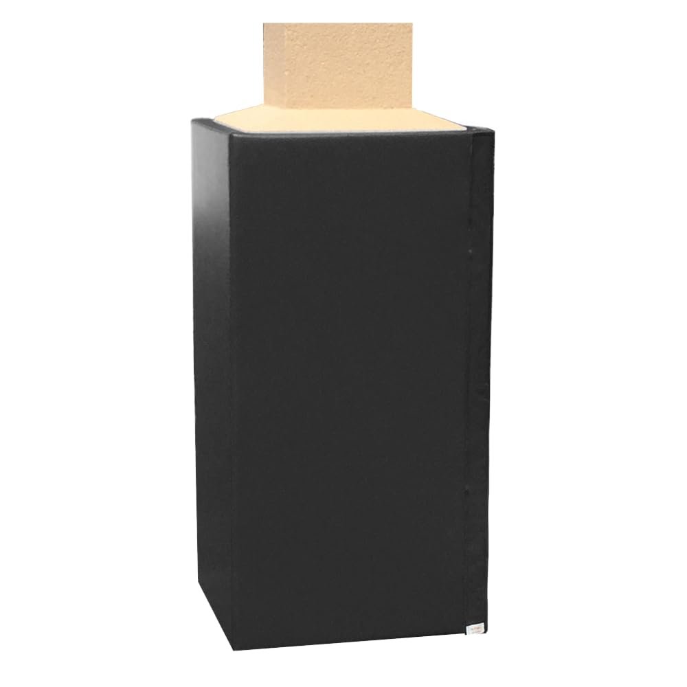 We Pad It Safety Pole Pad  Square Pole Padding Basketball Pole Pads, 1 Thick Closed Cell Foam for Impact Safety, Weatherproof Goal Padding Pole, UV-Resistant Vinyl Cover, Hook/Loop, 6 FT Tall