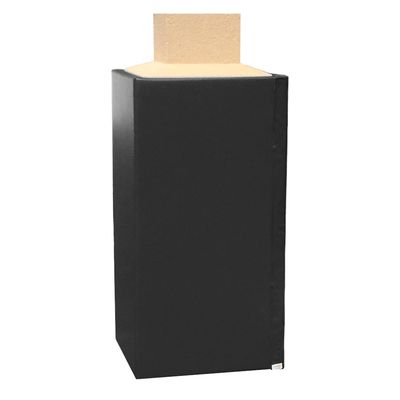 We Pad It Safety Pole Pad Square Pole Padding Basketball Pole Pads, 1 Thick Closed Cell Foam for Impact Safety, Weatherproof Goal Padding Pole, UV-Resistant Vinyl Cover, Hook/Loop, 6 FT Tall